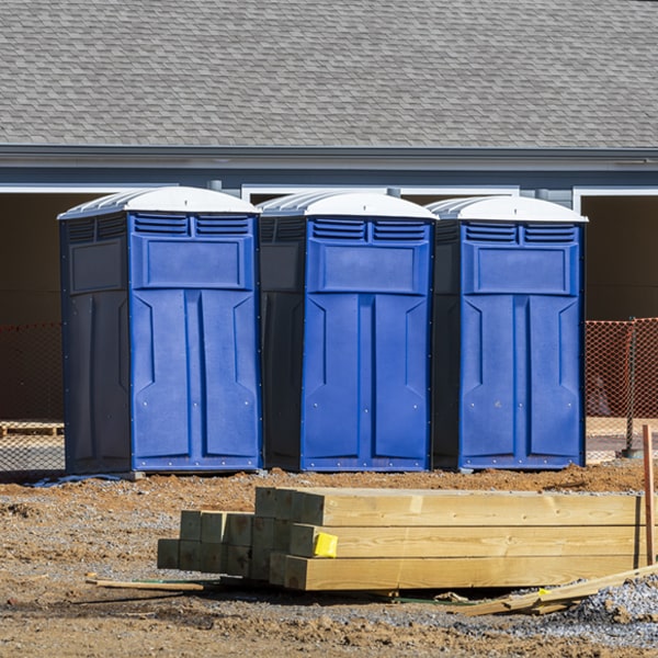 how often are the portable toilets cleaned and serviced during a rental period in Little Sioux IA